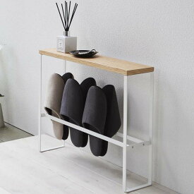 天板付きスリッパラック タワー tower ホワイト スリッパ収納 スリッパ立て ルームシューズ 玄関 スタンド 便利 おしゃれ 収納