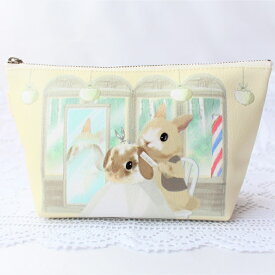 うさぎ ポーチ 化粧ポーチ 美容院 かわいい 小林裕美子 うさぎ雑貨 日本製