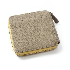 【クーポン利用で3480円】 ミニ財布 財布 レディース 財布レディース 二つ折 二つ折り 本革 小銭入れ コインケース カードケース バイカラー ラウンドファスナー 小さい財布 ICカード スキミング防止 二つ折り財布