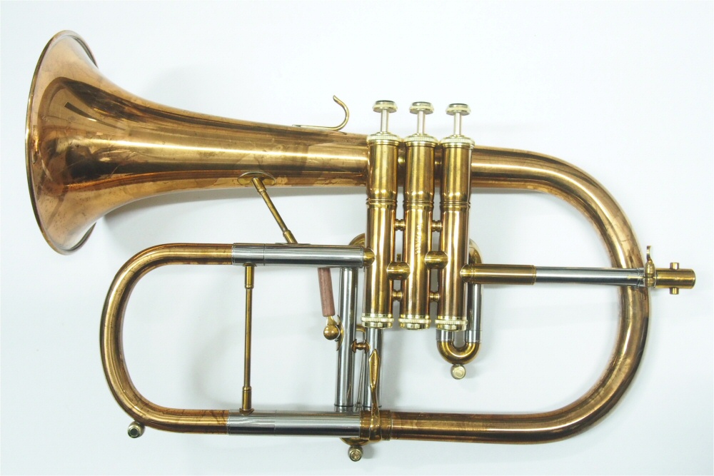 QueenBrass（クイーンブラス） フリューゲルホルン・レッドブラス・アンバーラッカー仕上げ | 管楽器専門店 Groovin’ Trumpet