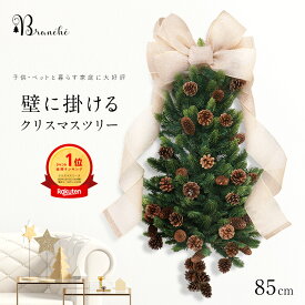 【 楽天ランキング1位 】 クリスマスツリー 壁掛け ハンギングツリー ウォールツリー クリスマスリース ハーフツリー 北欧 おしゃれ 【ブランシェ】ナチュラル ヌードツリー ornament Xmas tree 壁に掛ける 樅