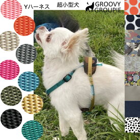 【 超小型犬用 】 超小型 ハーネス 抜けにくい Y型ハーネス オーダーメイド カスタムカラー アウトドア 脇擦れ防止 二重クッション PPテープ二重仕様