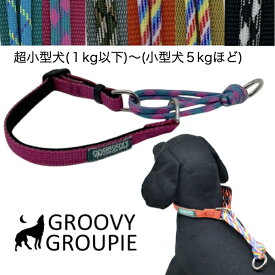 ハーフチョーク 超小型犬 小型犬【SS XS XXS サイズ】クッション付きで優しい PPテープ ＆ パラコート 送料無料 かわいい おしゃれ セミオーダー で ぴったり サイズ