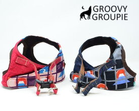 富士山 ＆ツイル【 中型犬用 Lサイズ 】 ソフトベスト型 ボディハーネス 胴輪 【 セミオーダー ピッタリサイズ 】
