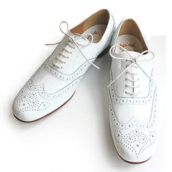 【2018春夏】chausser/ショセ|C-279|WHITE|ウィングチップマニッシュシューズ|春物|ground|靴