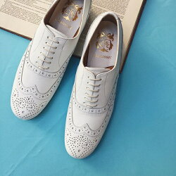 【2014春夏新作】chausser/ショセC279WHITEウィングチップマニッシュシューズ【送料無料】