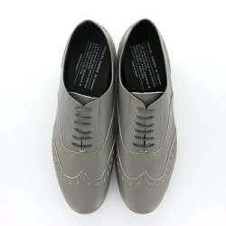 【2018春夏】TRAVELSHOESbychausser(トラベルシューズバイショセ)|TR-004|晴雨兼用ウィングチップレースアップシューズ|マニッシュシューズ|グレイ|ground|短靴|レインシューズ|