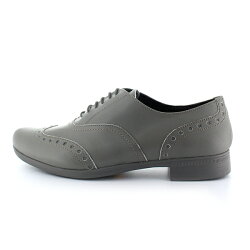 【2018春夏】TRAVELSHOESbychausser(トラベルシューズバイショセ)|TR-004|晴雨兼用ウィングチップレースアップシューズ|マニッシュシューズ|グレイ|ground|短靴|レインシューズ|