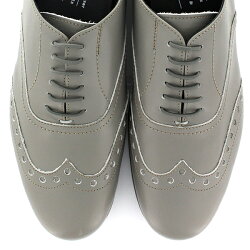 【2018春夏】TRAVELSHOESbychausser(トラベルシューズバイショセ)|TR-004|晴雨兼用ウィングチップレースアップシューズ|マニッシュシューズ|グレイ|ground|短靴|レインシューズ|