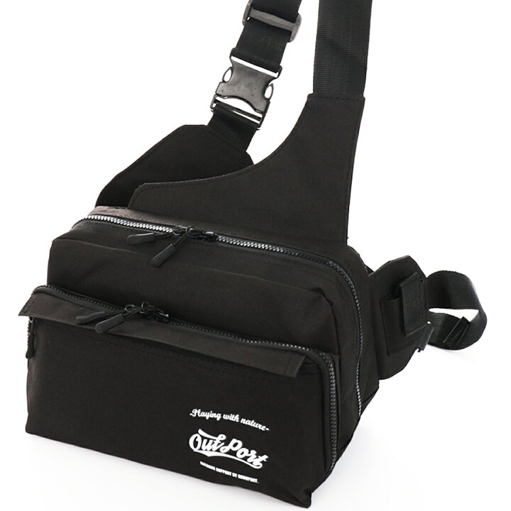 楽天市場 あす楽 フィッシングバッグ ワンショルダー ウエストバッグoutport タックルバッグ 釣り Bag カバン 鞄 Bass バス エギング メバリング アジング 等に Grouport