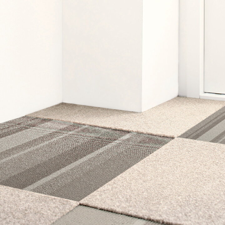 楽天市場 商品名 Dwt タイルカーペット10枚セットカラー ブラウンライン色生産国 安心の 国産 日本製主素材 fナイロン100 レイアウトは自由自在 ラグ 絨毯はっ水 防汚 ペット 消臭 防炎 防音 防ダニ ｇｒｏｖｅ