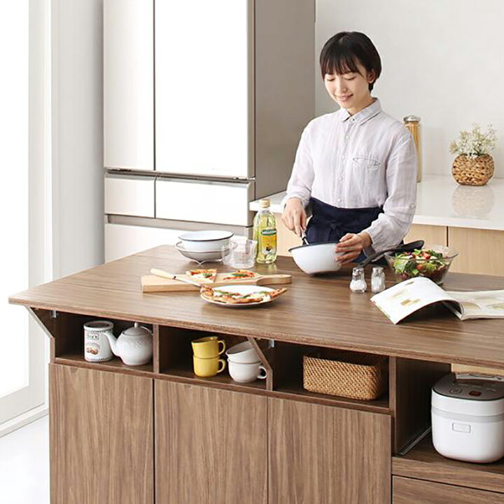 木村商事 システムキッチンボード ブラウン 幅(W)1170mm × 奥行(D 