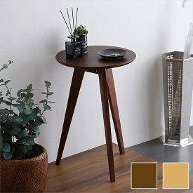 シンプル コーヒーテーブル高さ60cm サイドテーブル ナイトテーブル 円形 木製 北欧 高さ60cm 直径40cm リビングテーブル カフェテーブル SHZO