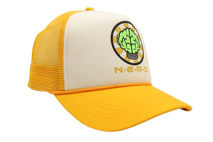 楽天市場】N.E.R.D OFFICIAL TRUCKER CAP(YELLOW×WHITE)トラクター 
