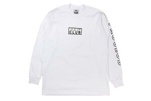 PRO CLUB BOX LOGO L/S T-SHIRT (WHITE) 114EMBプロクラブ/ロングスリーブティーシャツ/メンズ/レディース/シンプル/アメリカサイズ/大きいサイズ/ゆったり/厚手/頑丈/無地/ホワイト