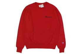 CHAMPION REVERSE WEAVE EMBROIDERED LOGO CREW SWEAT (TEAM RED SCARLET)チャンピオン/クル—ネックスウェット/チームレッドスカーレット