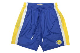 MITCHELL&NESS PACKABLE NYLON SHORTS(GOLDEN STATE WARRIORS)ミッチェル&ネス/ナイロンショーツ/ゴールデンステートウォリアーズ