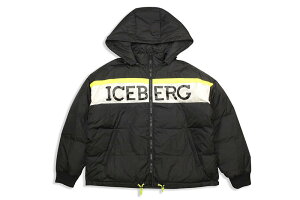 ICEBERG LOGO DOWN JACKET (BLACK)�A�C�X�o�[�O/�_�E���W���P�b�g/�u���b�N