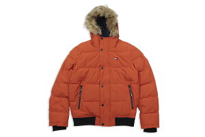 TOMMY HILFIGER ESSENTIALS HOODED BOMBER JACKET (159AP863:ORANGE)g~[qtBK[/{o[WPbg/IW