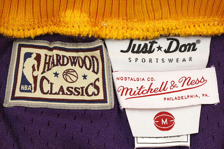 楽天市場】MITCHELL & NESS JUST DON SHORTS (LOS ANGELES LAKERS/ROAD 