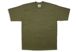 PRO CLUB HEAVYWEIGHT S/S CREW NECK T-SHIRT (OLIVE) 101プロクラブ/ショートスリーブTシャツ/ヘビーウェイト/メンズ/レディース/シンプル/アメリカサイズ/大きいサイズ/ゆったり/厚手/頑丈/無地/オリーブ