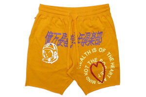 BILLIONAIRE BOYS CLUB MIND FULNESS SHORT (811-3101:FLAME ORANGE)ビリオネアボーイズクラブ/スウェットショーツ/オレンジ