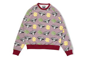 BILLIONAIRE BOYS CLUB DIAMOND DOLLAR CREW (811-7305:BLEACH WHITE)�r���I�l�A�{�[�C�Y�N���u/�N���[�l�b�N�X�E�F�b�g/�}���`�J���[