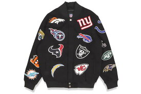 G-III SPORTS NFL PATCH JACKET (LA10B646:BLACK/AOP)ジースリースポーツ/パッチジャケット/ブラック