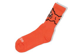 ICECREAM RUNNING DOG SOCKS (411-8806:NEON RED)アイスクリーム/ソックス/ネオンレッド