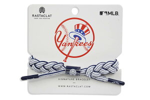 RASTACLAT BRAIDED BRACELET NEW YORK YANKEES (INFIELD:WHITE/NAVY)���X�^�N���b�g/�j���[���[�N�j�b�N�X/�C���t�B�[���h:�z���C�g×�l�C�r�[