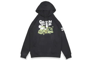 PREMIUM GARAGE CHEECH & CHONG TOUR TRUCK HOODIE (CC7106:BLACK)�v���~�A���K���[�W/�v���I�[�o�[�t�[�f�B�[/�u���b�N