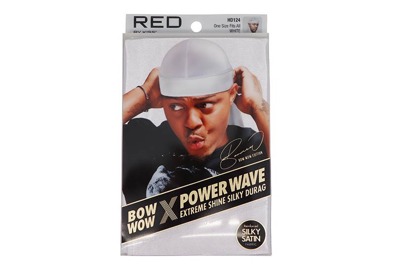 RED BY KISS x BOW WOW POWER WAVE EXTREME SHINE SILKY DURAG (HD124:WHITE)レッドバイキス ドゥーラグ スポーツ ライフスタイル ホワイト