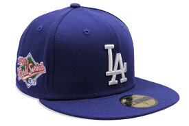 NEW ERA LOS ANGELES DODGERS SIDE PATCH COLLECTION 59FIFTY FITTED CAP (1988 WORLD SERIES/DARK ROYAL) 13334115 70821348ニューエラ/フィッテッドキャップ/MLB/ロサンゼルスドジャース/ダークロイヤル/ツバ裏グレー