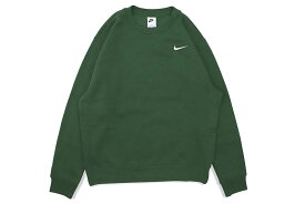 NIKE CLUB FLEECE PULLOVER CREW (CJ1614-341/DARK GREEN)ナイキ/クルーネックスウェット/トレーナー/アメリカ/USA企画/海外限定/スウォッシュロゴ/ワンポイントロゴ/シンプル/メンズ/大きいサイズ/ダークグリーン