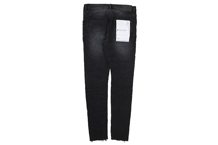 楽天市場】PURPLE BRAND MID RISE SLIM JEAN (P002BLR:BLACK REPAIR 