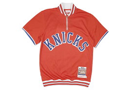 MITCHELL & NESS AUTHENTIC SHOOTING SHIRT (NEW YORK KNICKS/1968-69:ORANGE) ASSH5697ミッチェル&ネス/オーセンティックシューティングシャツ/バスケジャージ/ニューヨークニックス/オレンジ