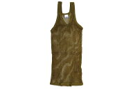 CRYSTAL THE ORIGINAL ENGLISH STRING VEST (OLIVE)クリスタル/メッシュベスト/タンクトップ/網シャツ/レ…