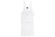 CRYSTAL THE ORIGINAL ENGLISH STRING VEST (WHITE)クリスタル/メッシュベスト/タンクトップ/網シャツ/レ…