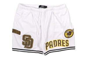 PRO STANDARD SAN DIEGO PADRES LOGO MESH SHORT (LSP334107-WBL:WHITE)�v���X�^���_�[�h/�T���f�B�G�S�p�h���X/�V���[�c/���b�y��/�z���C�g
