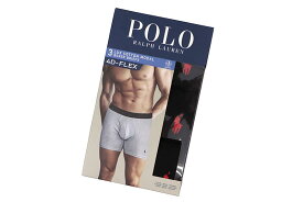 POLO RALPH LAUREN 4D-FLEX LUX COTTON MODAL BOXER BRIEF 3-PACK (LFBBP3-PBD)ポロラルフローレン/ボクサーブリーフ/3枚パック/インナーウェア/下着/ブラック