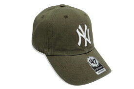 '47 NEW YORK YANKEES '47 CLEAN UP CAP (SANDALWOOD)フォーティーセブン/アジャスターキャップ/ニューヨークヤンキース/メンズ/レディース/シンプル/男女兼用/サイズ調節/サンダルウッド