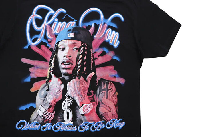 楽天市場】KING VON WHAT IT MEANS TO BE KING T-SHIRT (BLACK  
