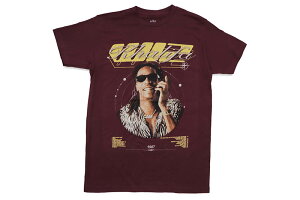 WIZ KHALIFA MULTIVERSE TRACK LIST T-SHIRT (BURGUNDY)�E�B�Y�L�����t�@/�V���[�g�X���[�u�e�B�[�V���c/�o�[�K���f�B�[