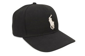 POLO RALPH LAUREN SIGNATURE PONY HIGH CROWN TWILL CAP (BLACK)ポロラルフローレン/ツイルキャップ/ブラック