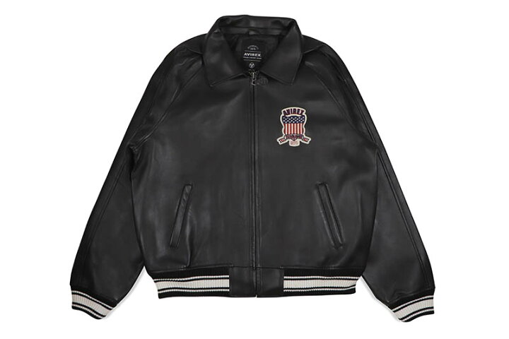 楽天市場】AVIREX ICON JACKET (AVF20BO01-001:JET BLACK)アビレックス 