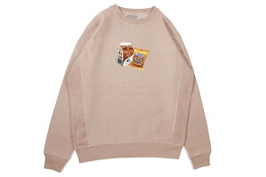 CLASSIC MATERIAL NY CHOCOLATE MILK & COOKIES CREW SWEAT (DUSTY PINK)�N���V�b�N�}�e���A���j���[���[�N/�N���[�l�b�N�X�E�F�b�g/�_�X�e�B�[�s���N