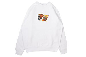 CLASSIC MATERIAL NY CHOCOLATE MILK & COOKIES CREW SWEAT (WHITE)�N���V�b�N�}�e���A���j���[���[�N/�N���[�l�b�N�X�E�F�b�g/�z���C�g
