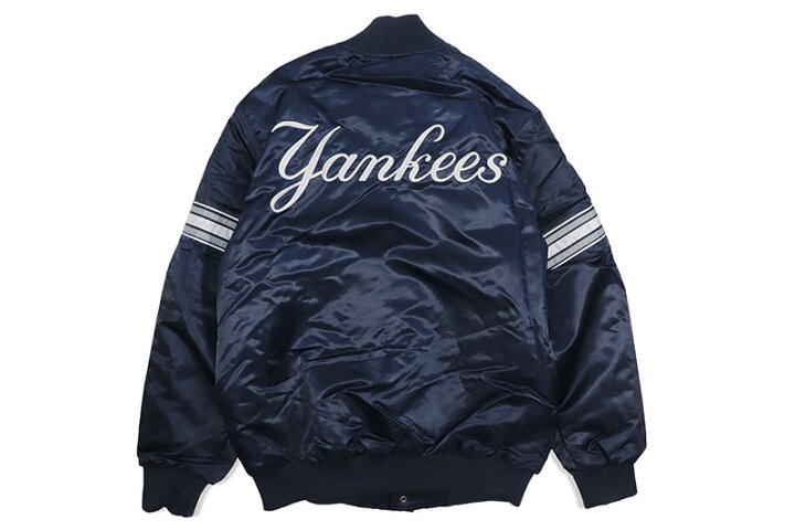楽天市場】STARTER NEW YORK YANKEES VARSITY SATIN FULL-SNAP JACKET 
