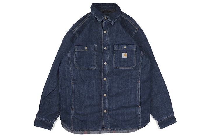 楽天市場】Carhartt RELAXED FIT DENIM FLEECE LINED SNAP-FRONT SHIRT 