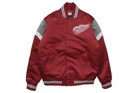 MITCHELL & NESS DETROIT RED WINGS HEAVYWEIGHT SATIN JACKET (OJBF5516-DRWYYPPP:SCARLET)ミッチェル&ネス/サテンジャケット/デトロイトレッドウィングス/スカーレット